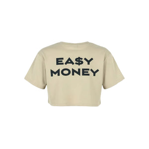 Women’s NO PAIN NO PROFIT “Easy Money” crop top t-shirts image 1