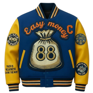 NO PAIN NO PROFIT’s “Easy Money” Varsity jacket image 0