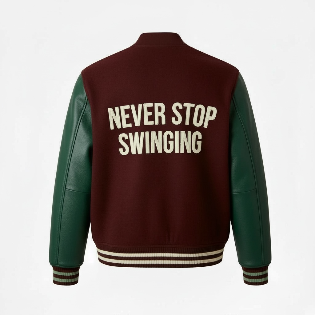 NO PAIN NO PROFIT’s “Fight Club” varsity jacket image 1