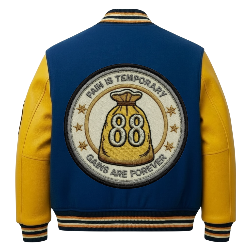 NO PAIN NO PROFIT’s “Easy Money”  Varsity jacket image 1