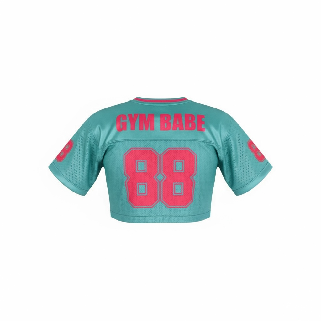 Women's crop top  "No Pain No Profit" team jersey image 6