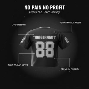 No pain No profit oversized team jersey image 1