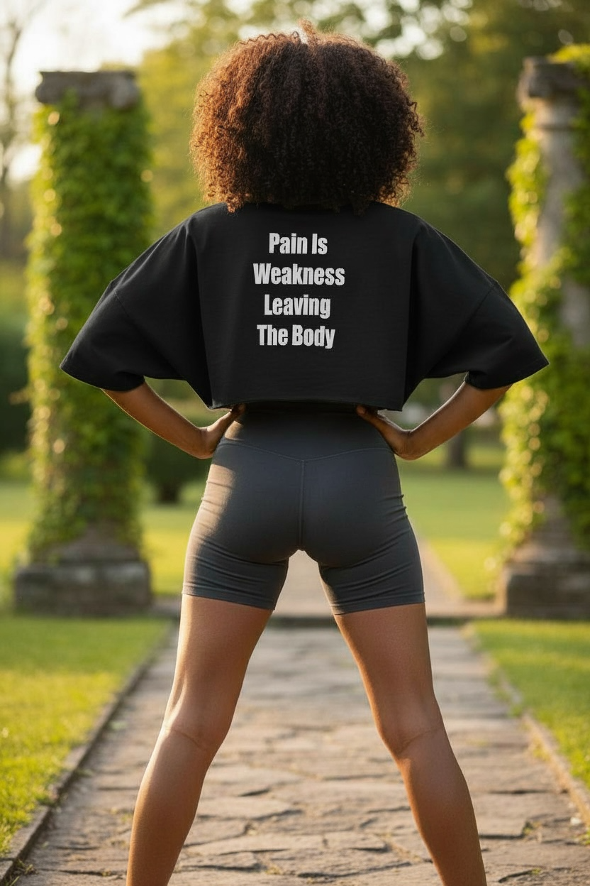 Women oversized crop top long sleeve image 3