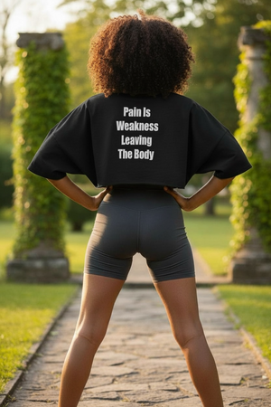 Women oversized crop top long sleeve image 3