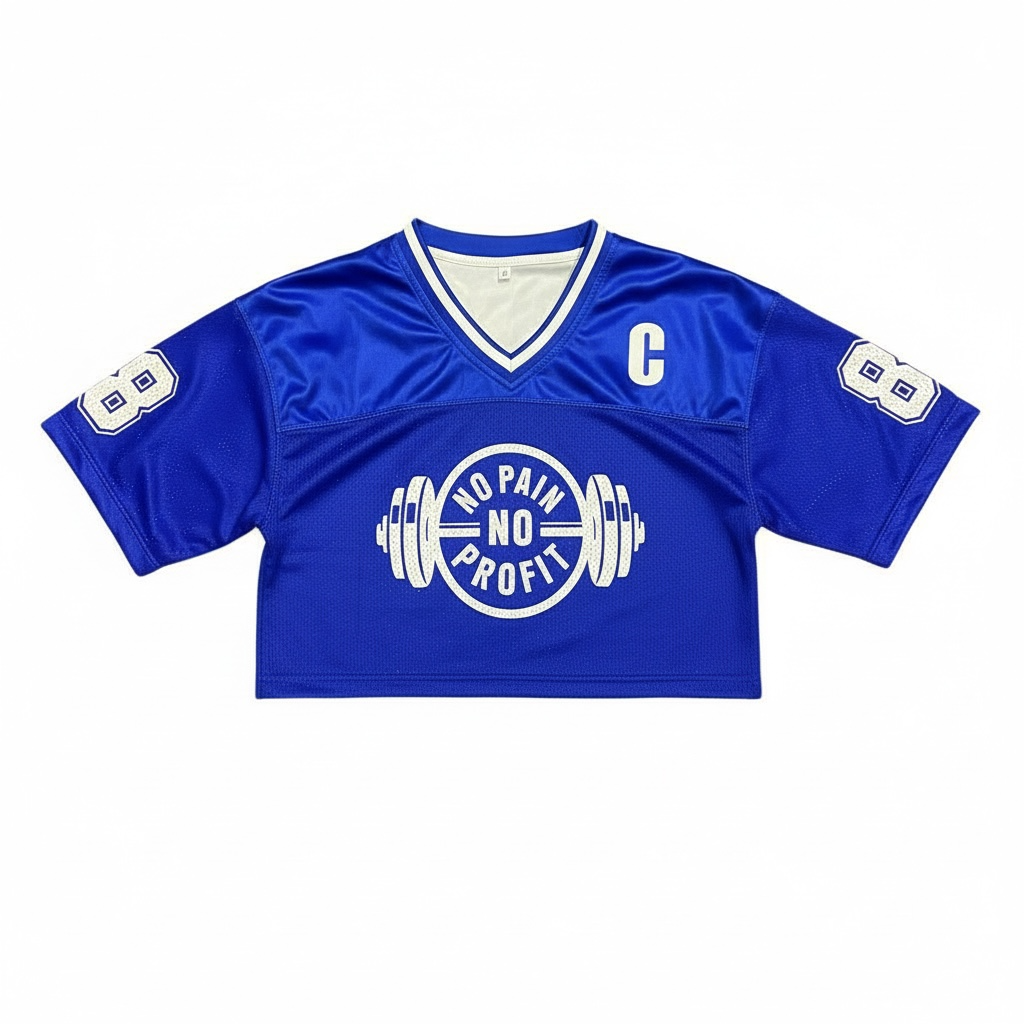 women's crop top oversized team jersey image 5