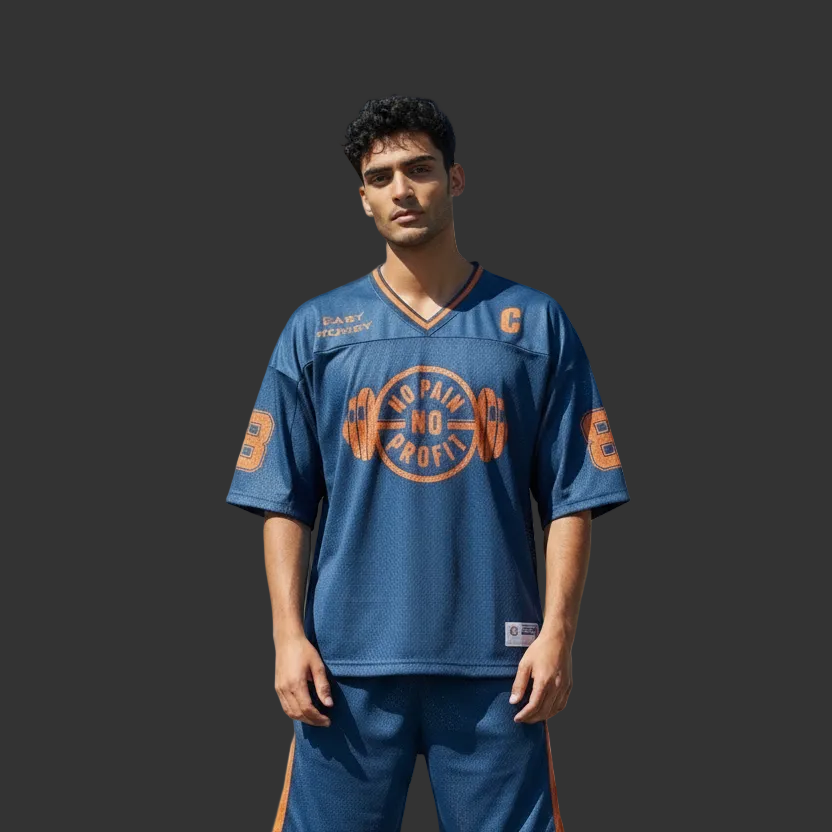 Men’s No pain No profit oversized team jersey image 2