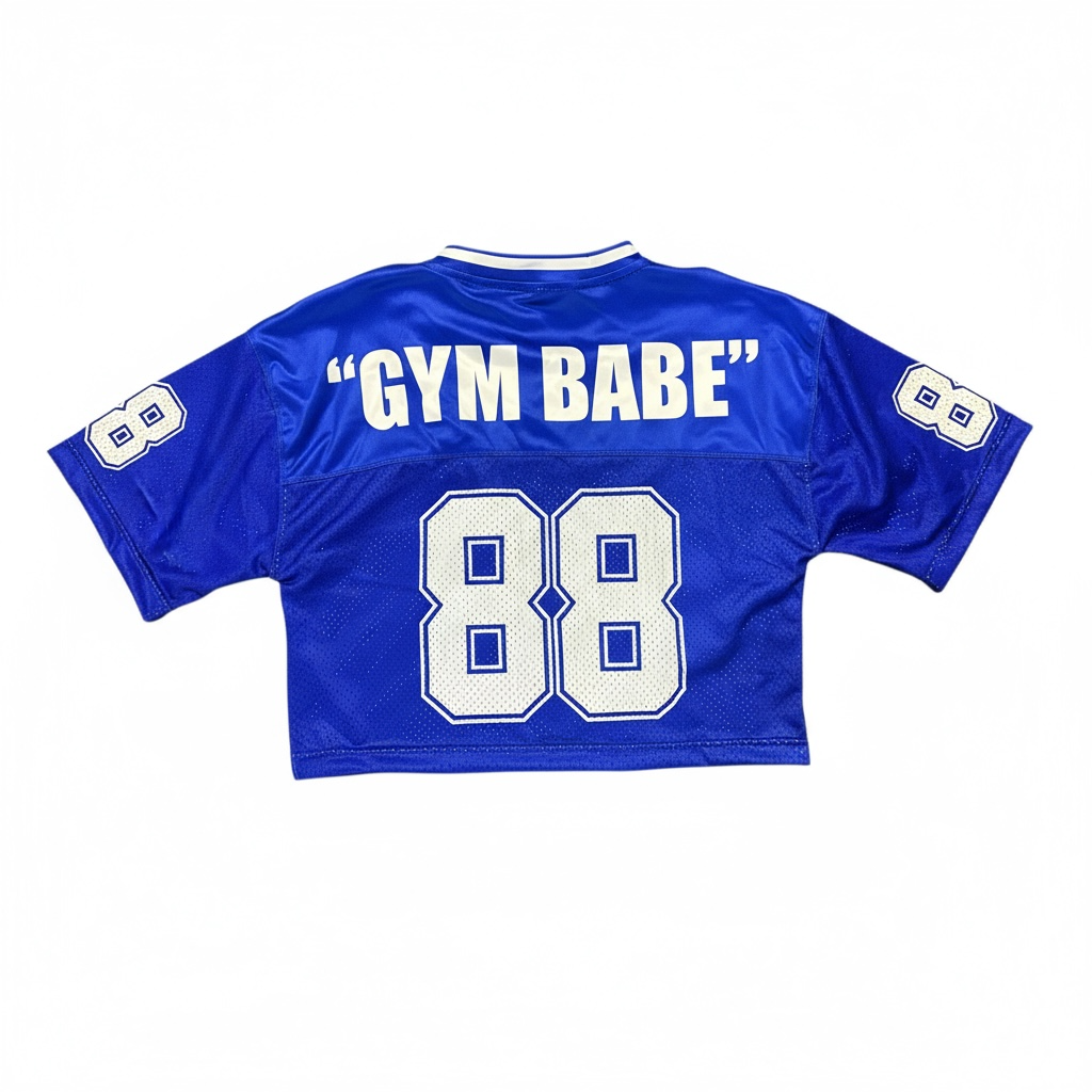 women's crop top oversized team jersey image 4