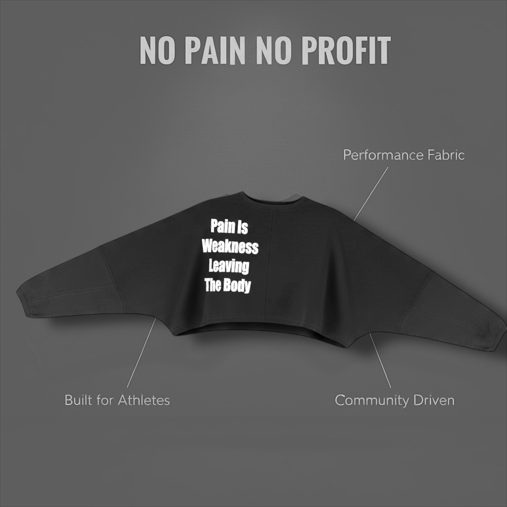 Women oversized crop top long sleeve image 1