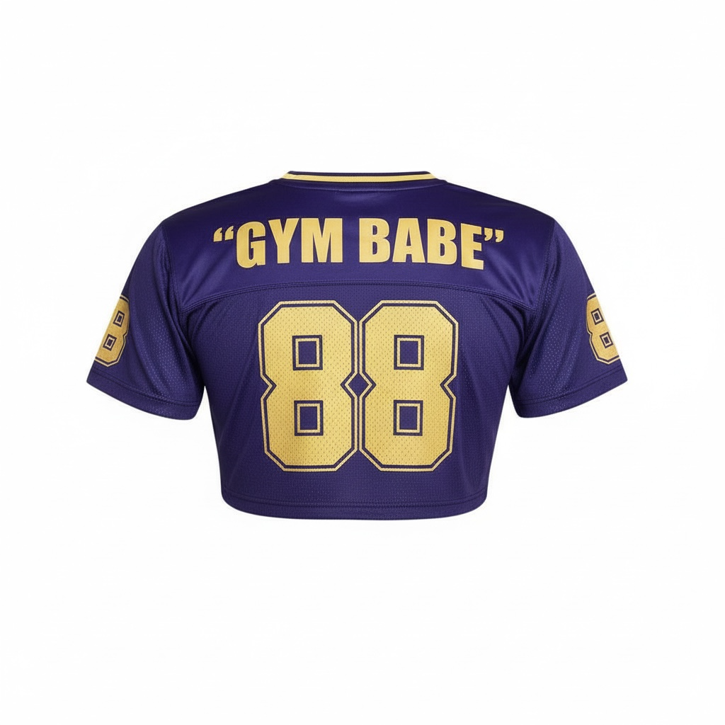 Women’s crop top No Pain No Profit team jersey  image 5