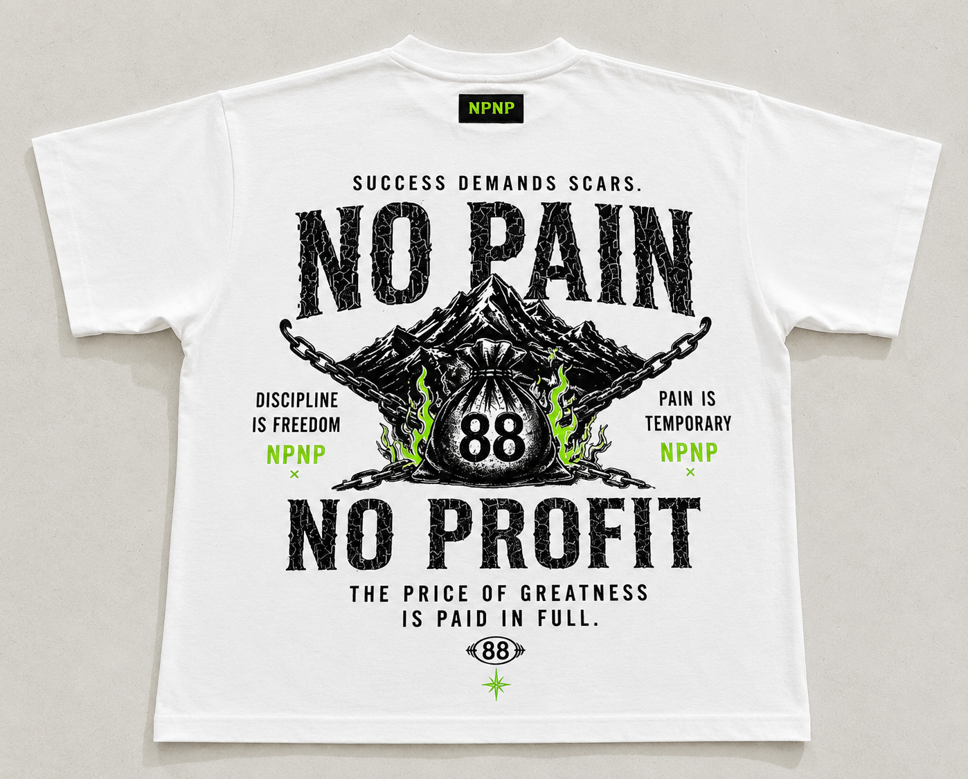 “Success Demands Scars” Heavyweight Tee