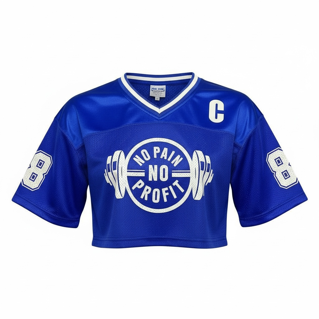women's crop top oversized team jersey image 7