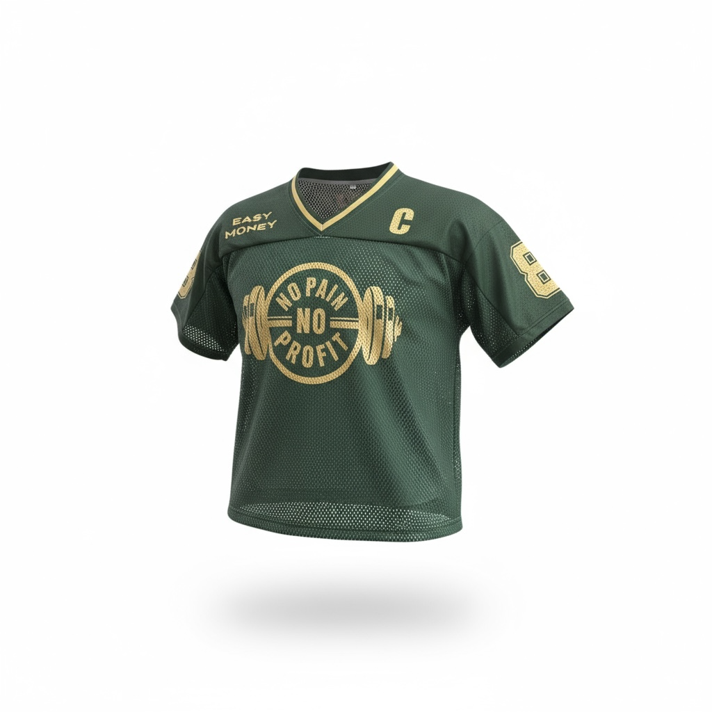 Oversized team NO PAIN NO PROFIT JERSEY image 2