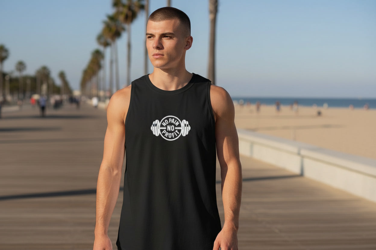 “EASY MONEY” Men's Sleeveless Tank Top