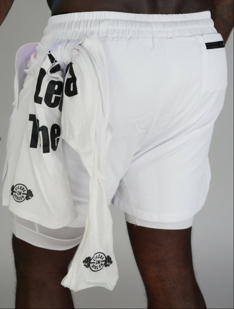 “PAIN IS WEAKNESS” Men’s Brief Lined Shorts