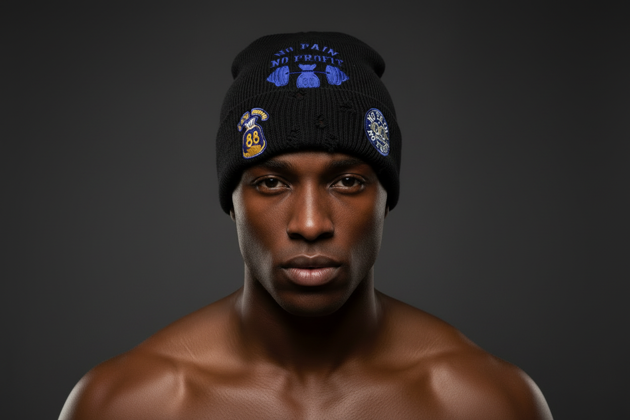 “FIGHT CLUB” Distressed Beanie