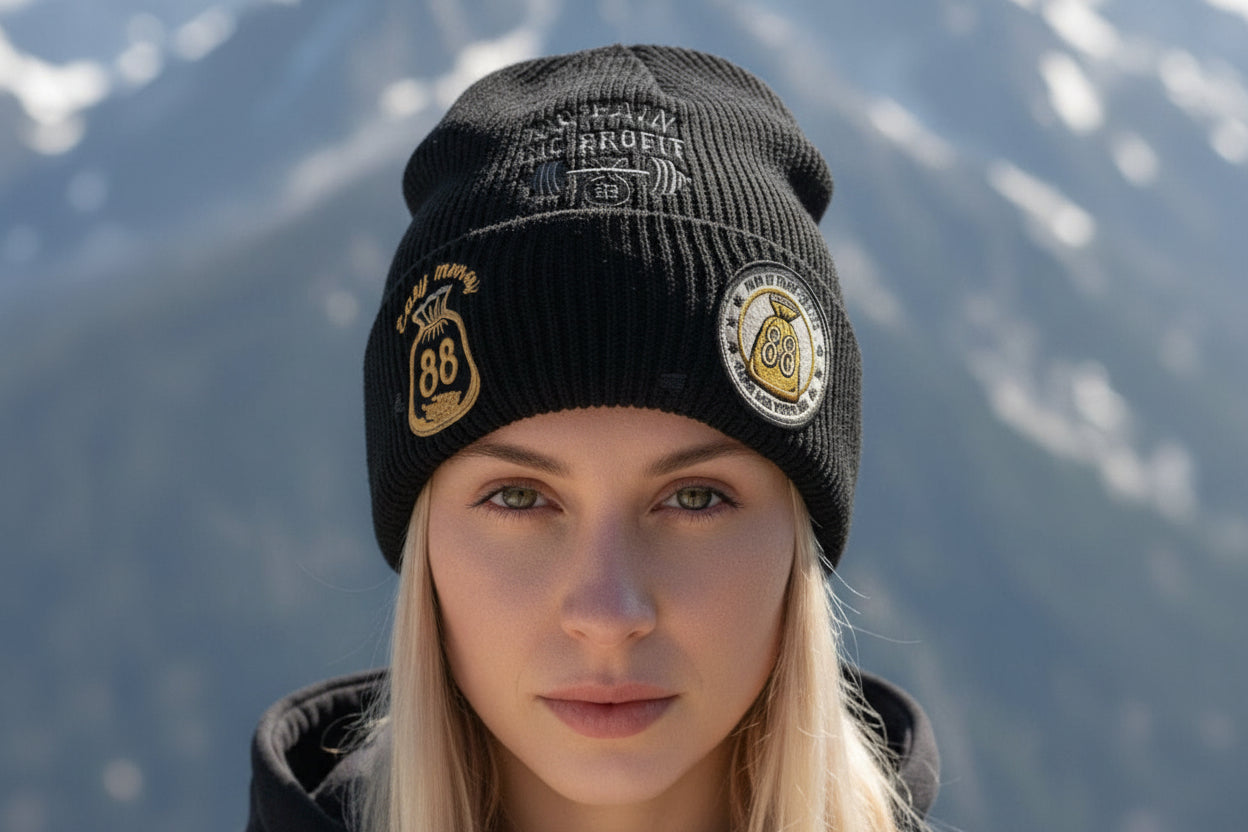 “PAIN IS TEMPORARY” Distressed Beanie
