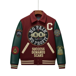 NO PAIN NO PROFIT’s “Fight Club” varsity jacket image 0
