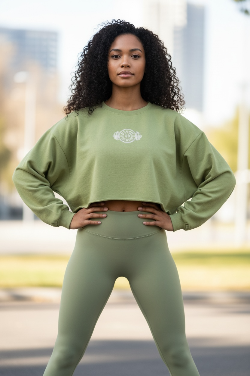 women oversized crop top image 0