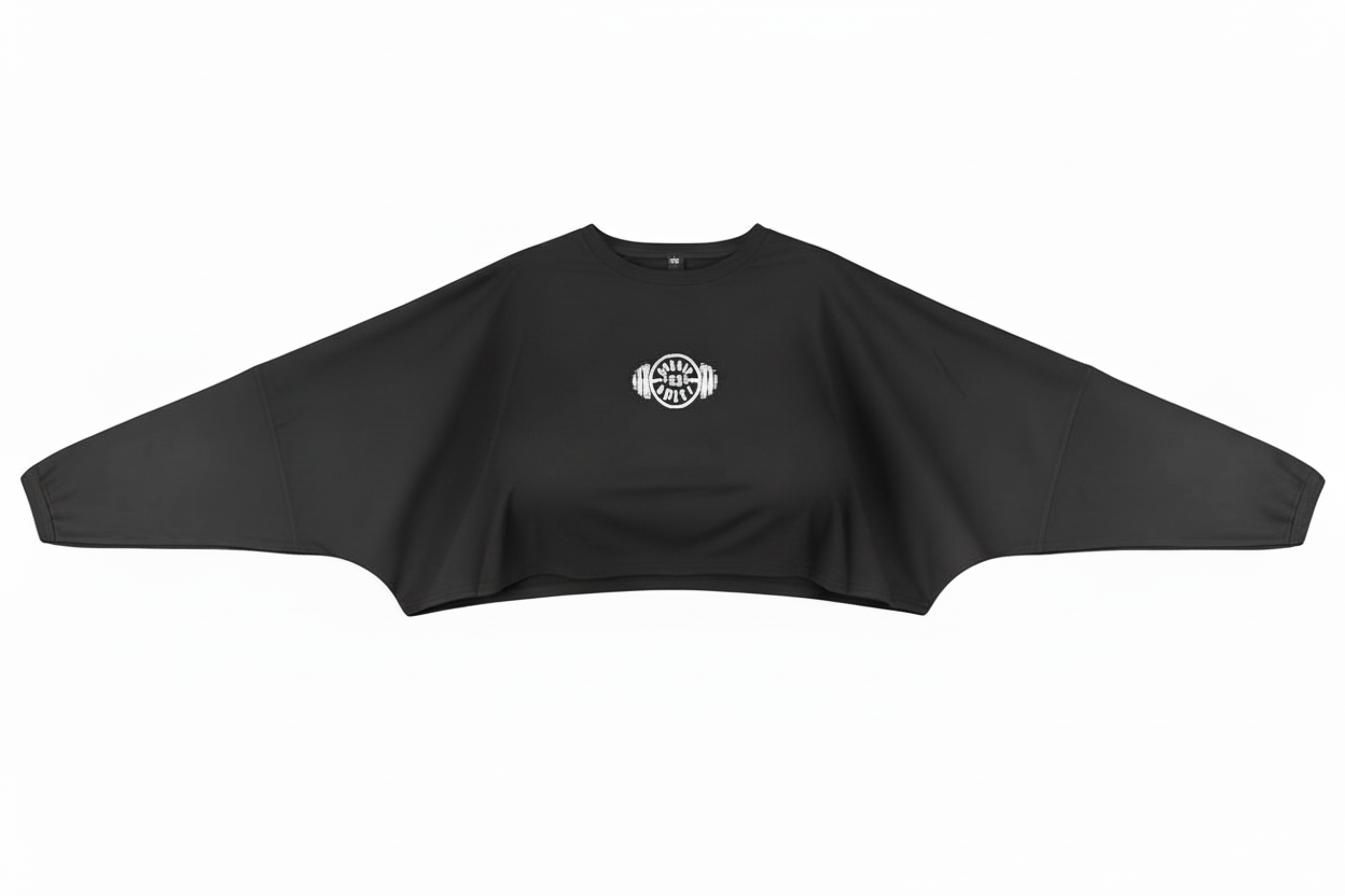 Women oversized crop top long sleeve image 0