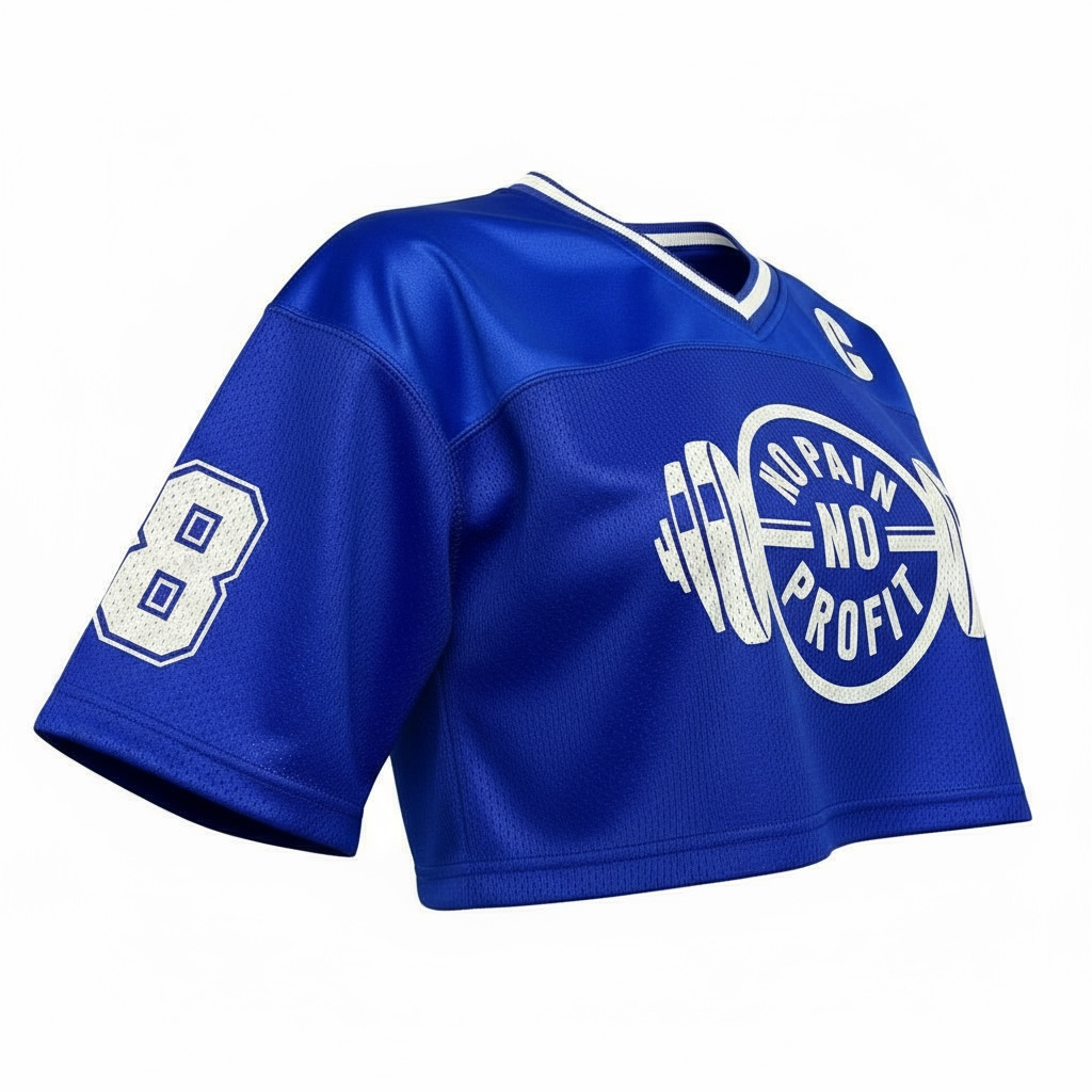 women's crop top oversized team jersey image 6