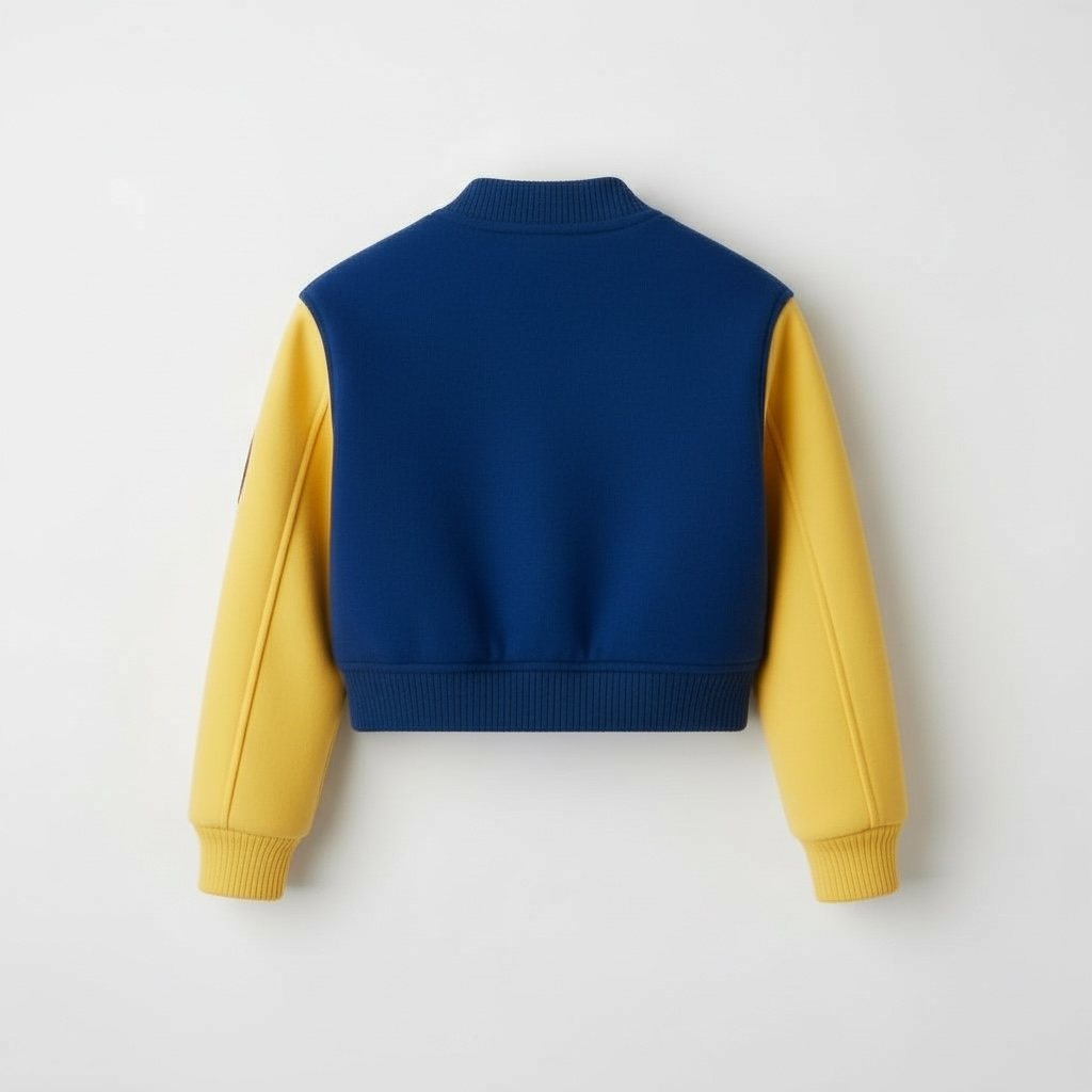 NO PAIN NO PROFIT’s women’s cropped “Easy Money”varsity jacket image 1