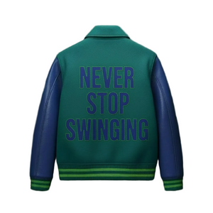 NO PAIN NO PROFIT’s “Fight Club” varsity jacket image 1